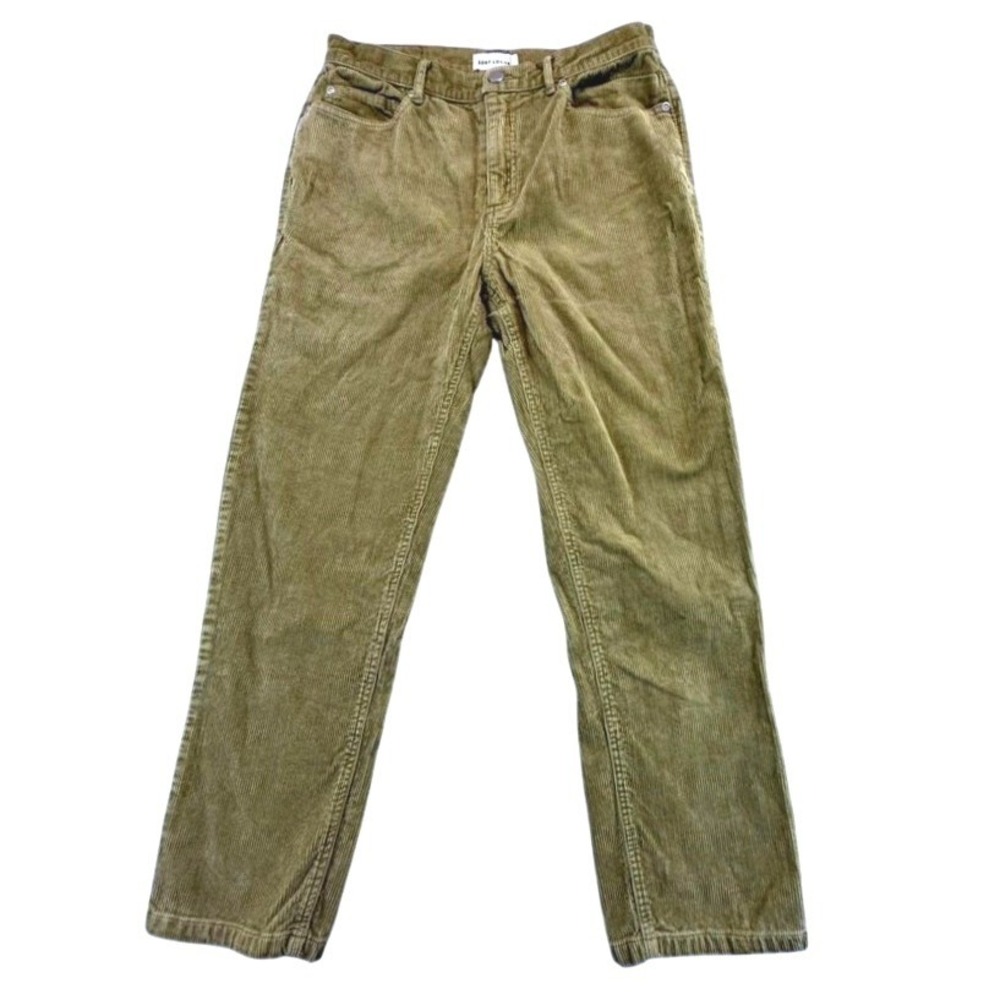 Surf Locos Olive Corduroy Pants 26 Straight Leg Coastal Surf Skate